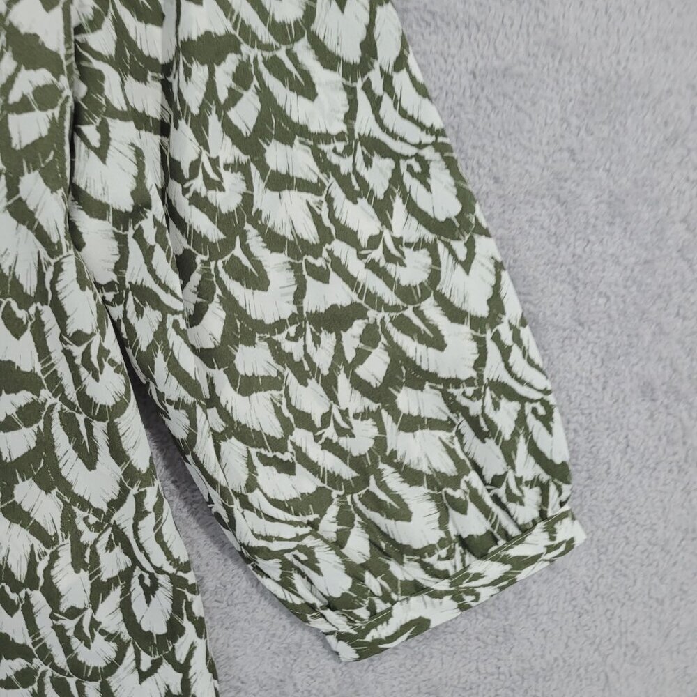 NEW Jachs Girlfriend Womens Printed Blouse 3/4 Sleeves Lightweight Size M// 25CT - Picture 9 of 13